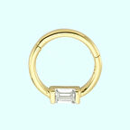 Altın Halka Piercing Baget Tektaş 14 Ayar