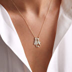 Altın Kedi Kolye 2.0 cm