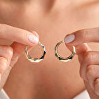 Altın Halka Küpe 2.2 Cm