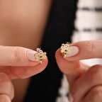 Altın Çocuk Küpesi Arı Form