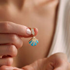 14 Ayar İstiridye Charm Uç ( Bilezik-Kolye)