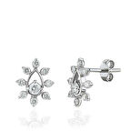 0.49 Karat Pırlanta Çiçek Küpe