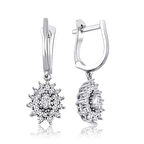 0.18 Karat Pırlanta Trend Küpe