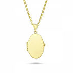 Altın Resimli Kolye Doç Zincir