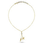 Halhal Altın Bileklik Deniz Yıldızı & Atı