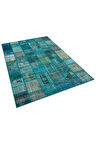 Özel Patchwork El Dokuma Eskitme Halı 160 X 230 Cm 5855