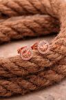 Yusufçuk Mini Rose Gümüş Küpe 6817