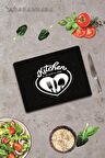Heart Of Kitchen Cam Kesme Tahtası - Cam Kesme Tablası  | 30 cm x 40 cm