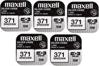 Maxell x Maxell 371 SR920SW gümüş oksit 0 Mercury saat pilleri, 5 adet