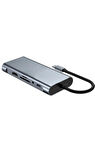 Desingshop 11'li Type-C USB Çoklayıcı Adaptör - HDMI, VGA, 4x USB, LAN, SD Kart snckusb9070