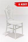 6 Adet Carisma Beyaz Sandalye / Balkon-Bahçe-Mutfak