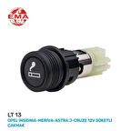 Soketli Çakmak 12V Opel Insıgnıa-Merıva-Astra J / Chevrolet Cruze (1 Ad )