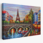 Eyfel Kulesi Paris, Modern Dekoratif Kanvas Tablo, Duvar Dekoru 1232