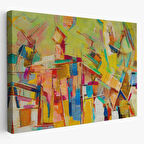 Yağlıboya Görünüm Soyut Çalışma Dekoratif Kanvas Tablo, Duvar Dekoru 3430