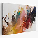 Yağlıboya Görünüm Soyut Çalışma Fırça Darbeli Dekoratif Kanvas Tablo, Duvar Dekoru 3651