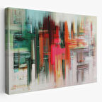 Yağlıboya Görünüm Fırça Darbeleri Soyut Tarz Dekoratif Kanvas Tablo, Duvar Dekoru 3758