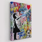 Balon Kız Sanatı, Banksy Dekoratif Kanvas Tablo, Duvar Dekoru 5317