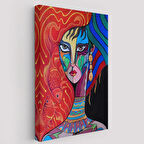 Zarif Kadın Portre Dekoratif Kanvas Tablo, Duvar Dekoru 5945