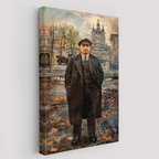 Sovyet Dönemi Rusya Vladimir Lenin Dekoratif Kanvas Tablo, Duvar Dekoru 6194