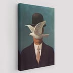 Melon Şapkalı Adam Rene Magritte Dekoratif Kanvas Tablo, Duvar Dekoru 6210