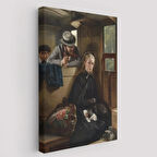 Taciz Eden Adam Eseri Berthold Woltzeien Dekoratif Kanvas Tablo, Duvar Dekoru 6365