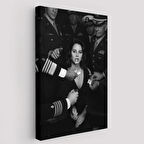 Lana Del Rey ve Güzelliği Dekoratif Kanvas Tablo, Duvar Dekoru 6372