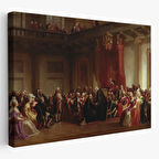 Danışma Meclisi Huzuruna Çıkan Benjamin Franklin Dekoratif Kanvas Tablo, Duvar Dekoru 6542