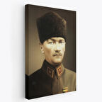 Mustafa Kemal Atatürk Portresi Dekoratif Kanvas Tablo, Duvar Dekoru CK61