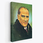 Mustafa Kemal Atatürk Portresi Dekoratif Kanvas Tablo, Duvar Dekoru CŞ70