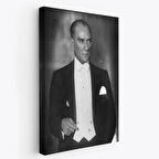 Mustafa Kemal Atatürk Portresi Dekoratif Kanvas Tablo, Duvar Dekoru FÖ139