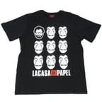 La Casa Del Papel The Team Tişört Siyah