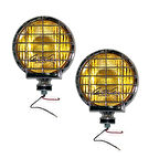 Sis Lambası 12v Yuvarlak 4x4 Krom Jumbo Sarı 