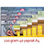 Supertrend Eskiz Çizim Defteri 120 gr. A4 40 yp.