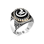 Supertrend Gümüş Hilal Bozkurt Oval Erkek Yüzük