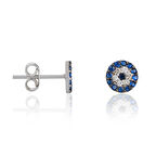 Supertrend Gümüş Nazar Çivili Küpe