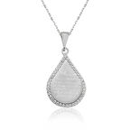 Supertrend Gümüş Damla Ayetel Kürsi Kadın Kolye