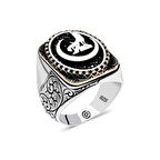 Supertrend Gümüş Hilal Bozkurt Oval Erkek Yüzük