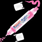 Supertrend 5400 Akrilik Boyama Markörü 3D Double Liner FOSFORLU PEMBE