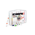 Supertrend Supertrend Acrylic Duo Marker Çift Uçlu Su Bazlı Akrilik Boyama Markörü Seti 48 RENK