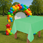 Mint Yeşili Plastik Masa Örtüsü