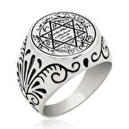 Supertrend Gümüş Süleyman Mührü Erkek Yüzük