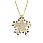 Supertrend Gümüş Gold Parlayan Yıldız Kolye