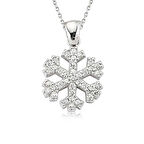 Supertrend Gümüş Kar Tanesi Kadın Kolye