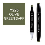 Touch Twin Marker Çizim Kalemi Y225 Olive Green Dark