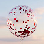 Kırmızı Balon Süsleme Pulu