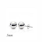 Supertrend Gümüş Top Küpe - 5 Mm