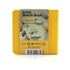 Supertrend Sketchbook Sert Kapak Eskiz Çizim Defteri 140 gr. 12x12 cm. 80 yp. SARI