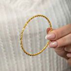 Supertrend Gümüş Gold İkili Burgu Kadın Bilezik