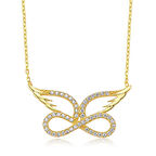 Supertrend Gümüş Melek Kanadı Sonsuzluk Kadın Kolye