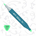 Supertrend Supertrend Sketch Marker Duo Çift Uçlu Marker Kalem 333 Bluish Green